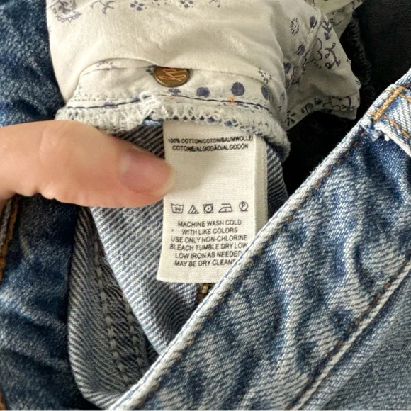 Free People We The Free High Rise Regular Wide Leg Jeans Size 29 - Picture 6 of 8